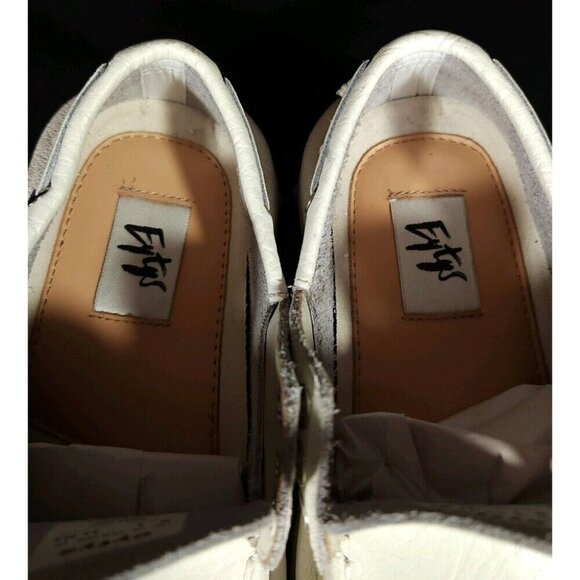 Eytys Mykonos Loafers 35 5.5 White Grained Leather Shoes - Picture 9 of 11